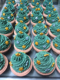Christmas Tree Cupcake Bath Bombs
