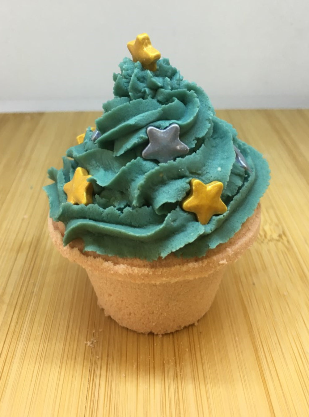 Christmas Tree Cupcake Bath Bombs